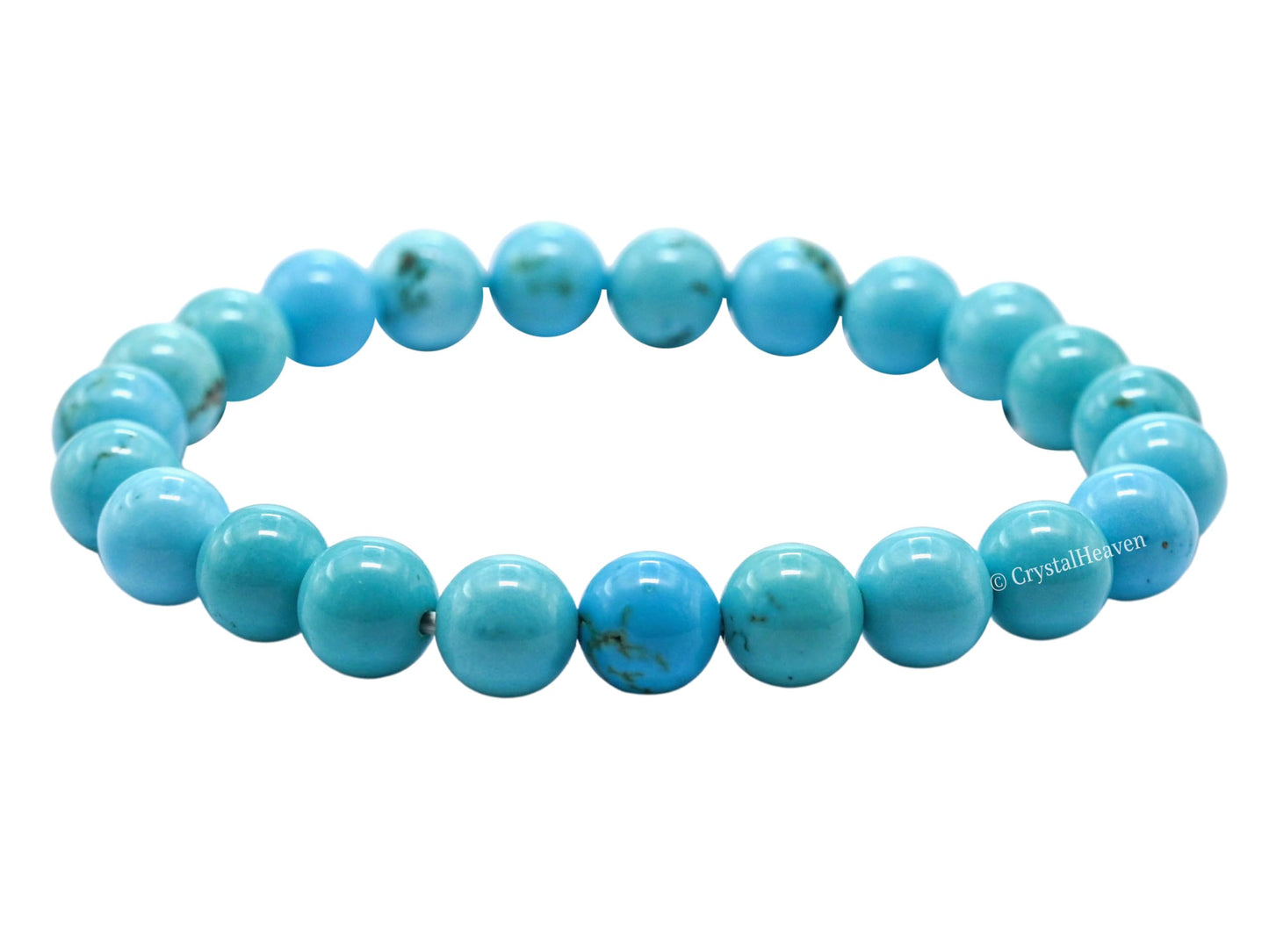 Crystal Heaven Stabilized Turquoise Bracelet for Women Men with Healing Crystal and Reiki Stone - Beautiful Gemstone Beaded Bracelet for Balance, Harmony & Positive Energy