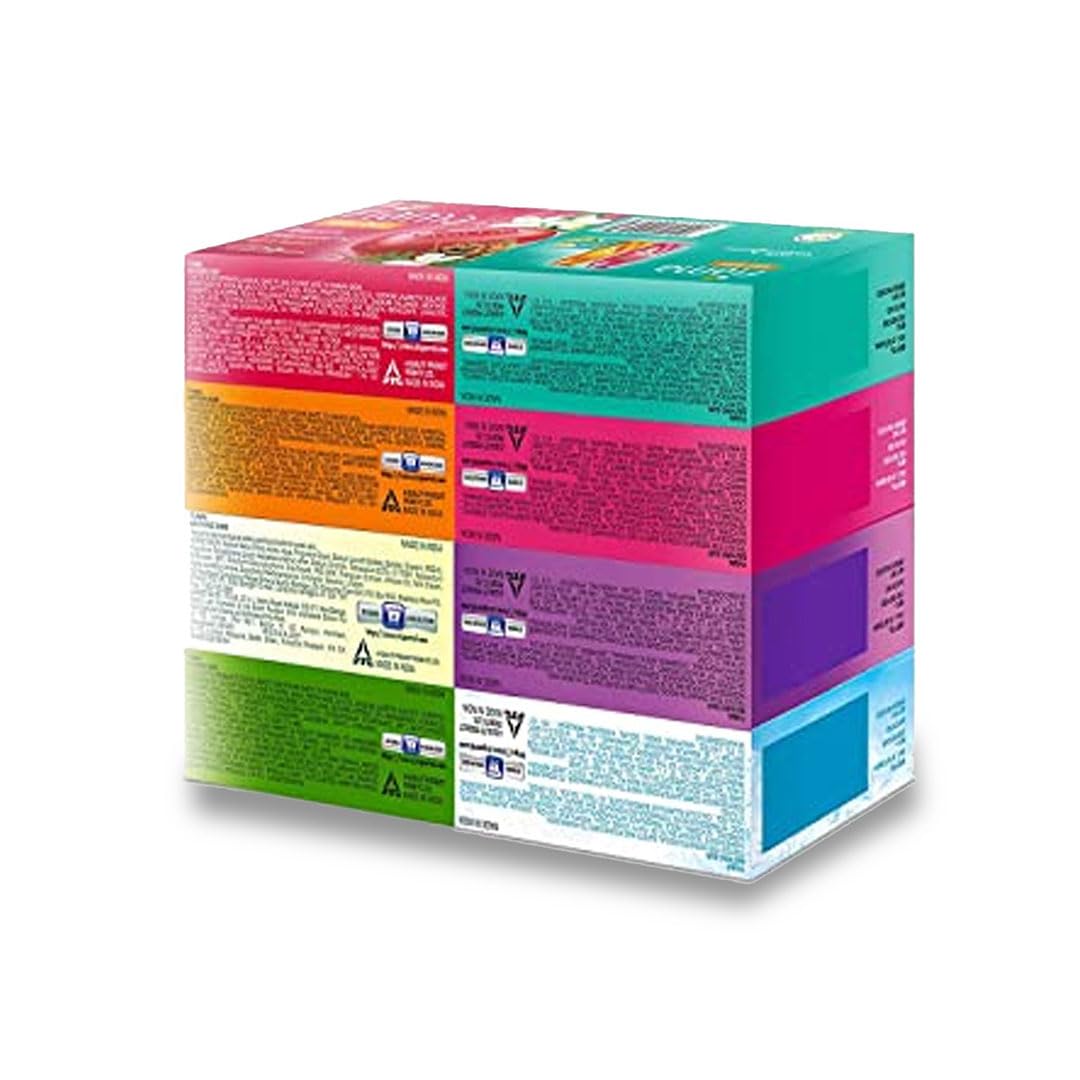Fiama Gel Bathing Bar Mega Celebration Pack, With 8 Unique Gel Bars & Skin Conditioners For Moisturized Skin, 125g Soap (Pack Of 8)