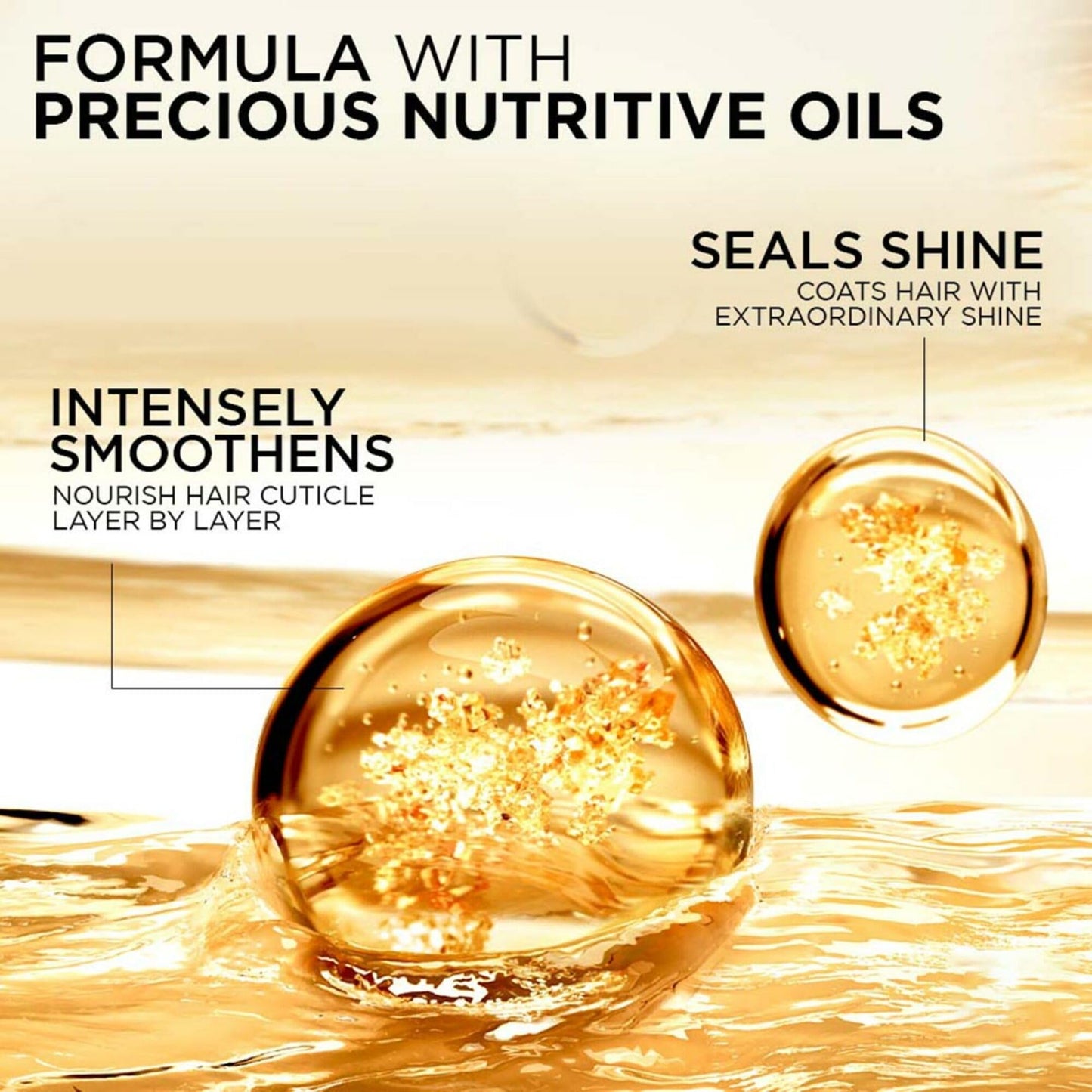 L'Oreal Paris Serum, Protection and Shine, For Dry, Flyaway & Frizzy Hair, With 6 Rare Flower Oils, Extraordinary Oil, 100ml